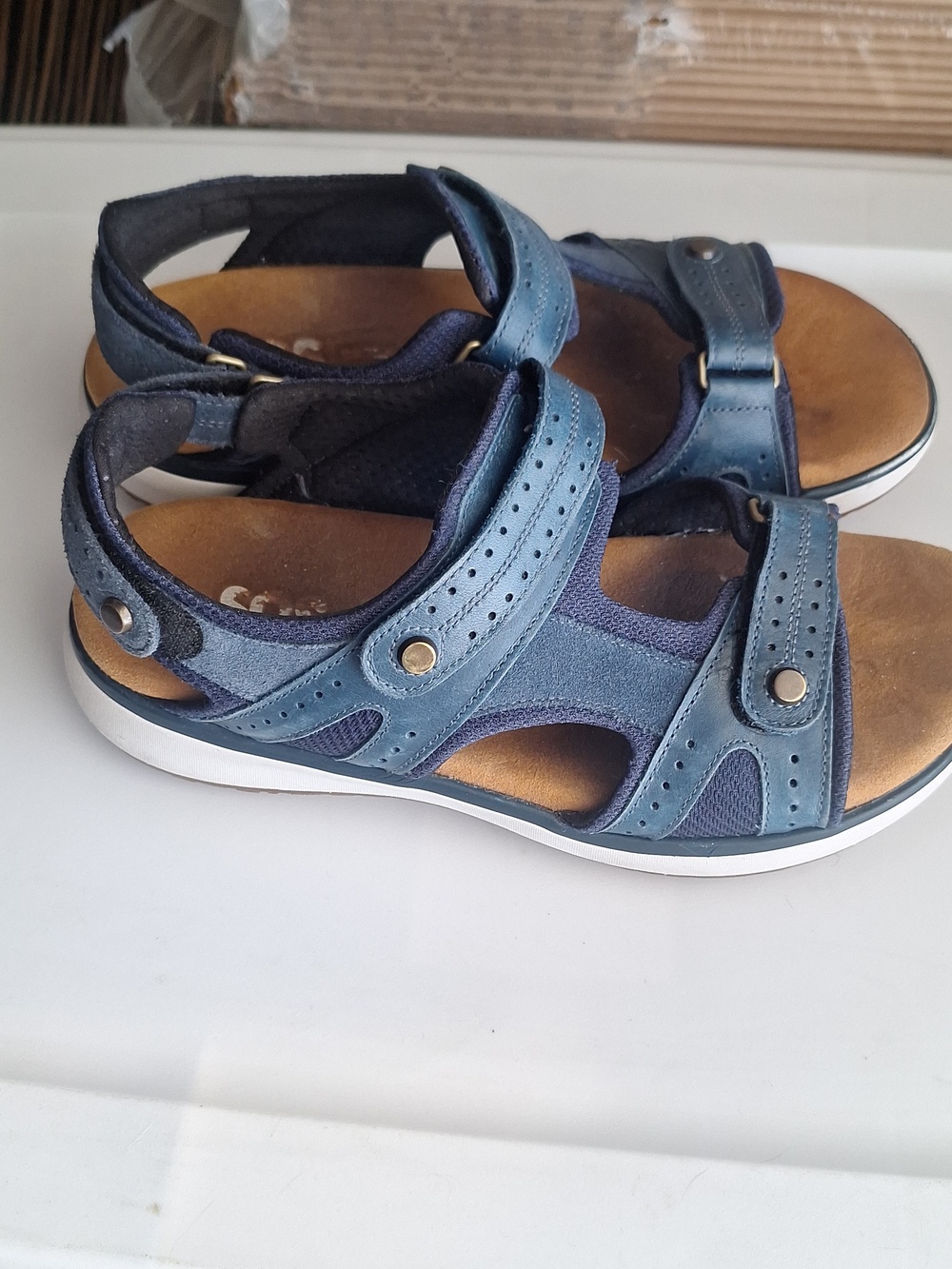 SAS Embark Leather Sport Womens Sandals Size 81/2 M - Picture 2 of 6